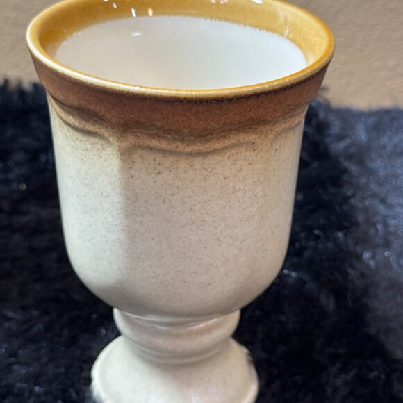 Mikasa Stoneware Whole Weat Goblet Wine Cups Japan - Picture 2 of 12